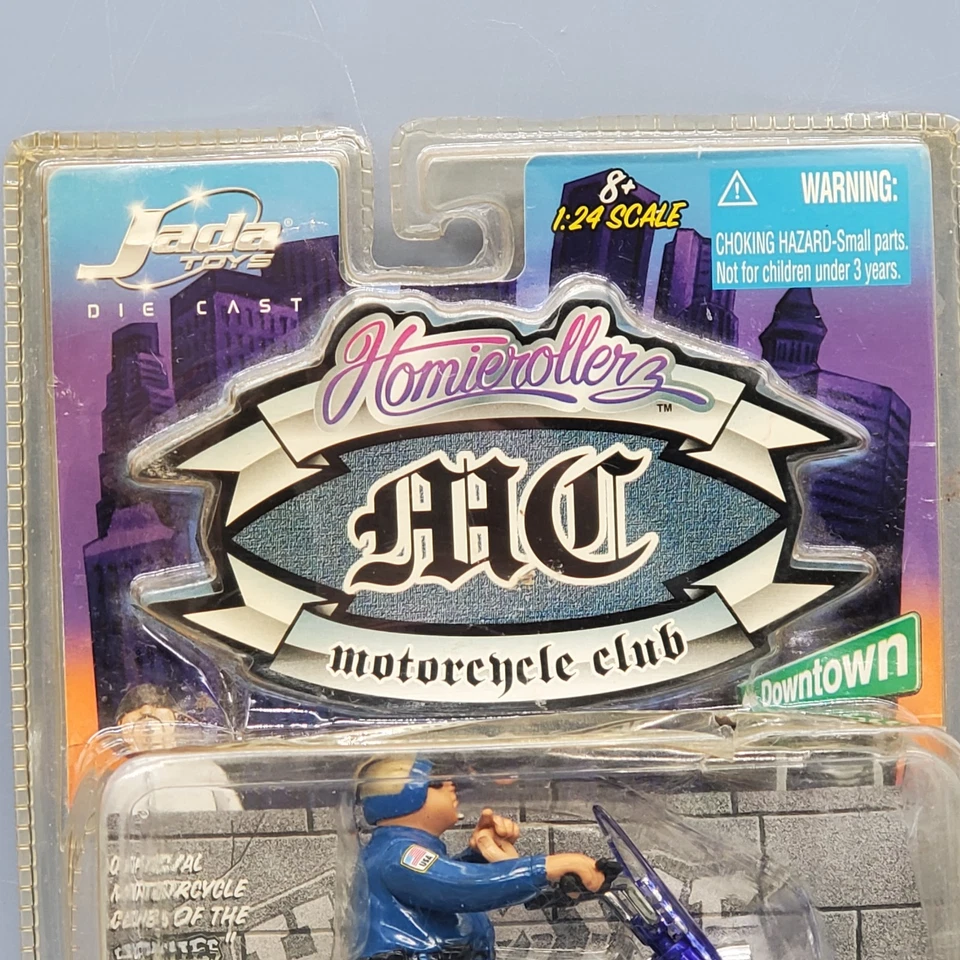 HOMIE ROLLERZ MOTORCYCLE CLUB MC OFFICER PLACA AND PORK CHOP 2005 JADA TOYS 1:24 - Image 2 of 4
