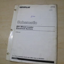 CAT 994 Wheel Loader Electrical System Schematic Manual wiring shop 9YF SERIES