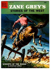 ZANE GREY'S Stories of The West Dell 37 in VF a 1958 Silver Age comic