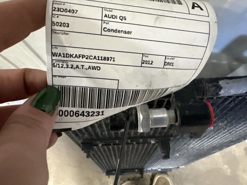 AC Condenser Fits 09-13 AUDI A4 1817677 - Изображение 2 из 4