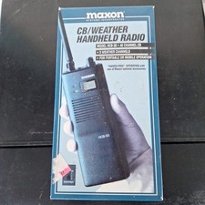 Vintage Maxon 40 Channel CB/Weather Radio Handheld HCB-30