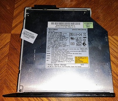 Philips SDVD8820 Internal Laptop DVD +/-RW Drive - SLIM ATAPI / IDE Connector