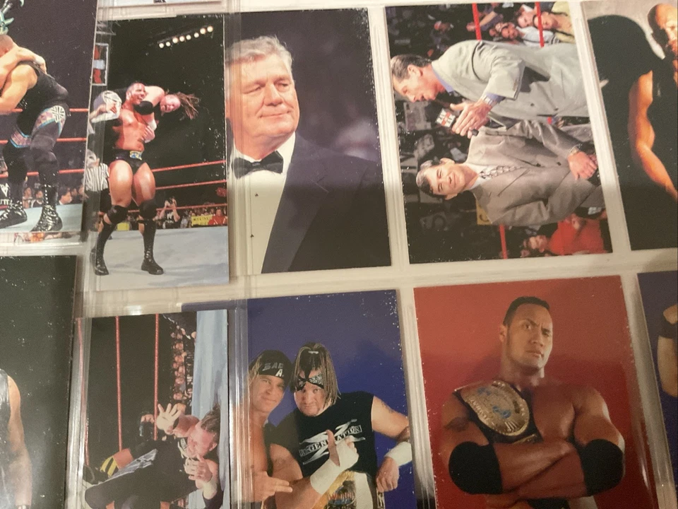 Juego completo de imágenes de cómic WWF DuoCards 1998 casi como nuevo Foto 4 de 4