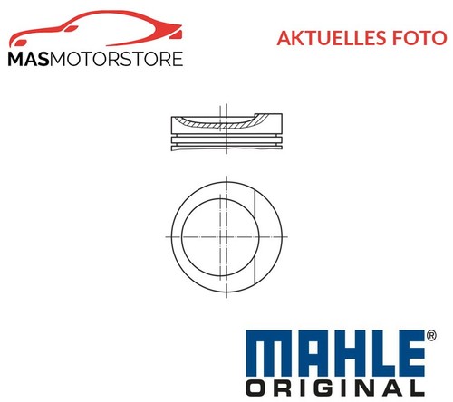 MOTOR KOLBEN MIT RINGEN MAHLE ORIGINAL 034 99 01 P FÜR VW PASSAT,GOLF III,VENTO