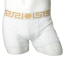 Versace Men's White Low Rise Trunk Bi-Pack Underwear Versace Sz 6 US L IT 52