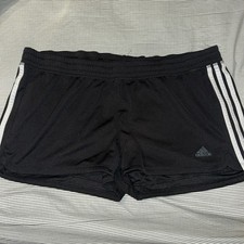 Women's Adidas Aeroready Athletic Running Shorts Black Size XL