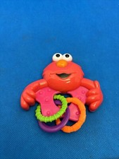 Sesame Street Elmo Baby Toy Rattle with Rings BPA Free
