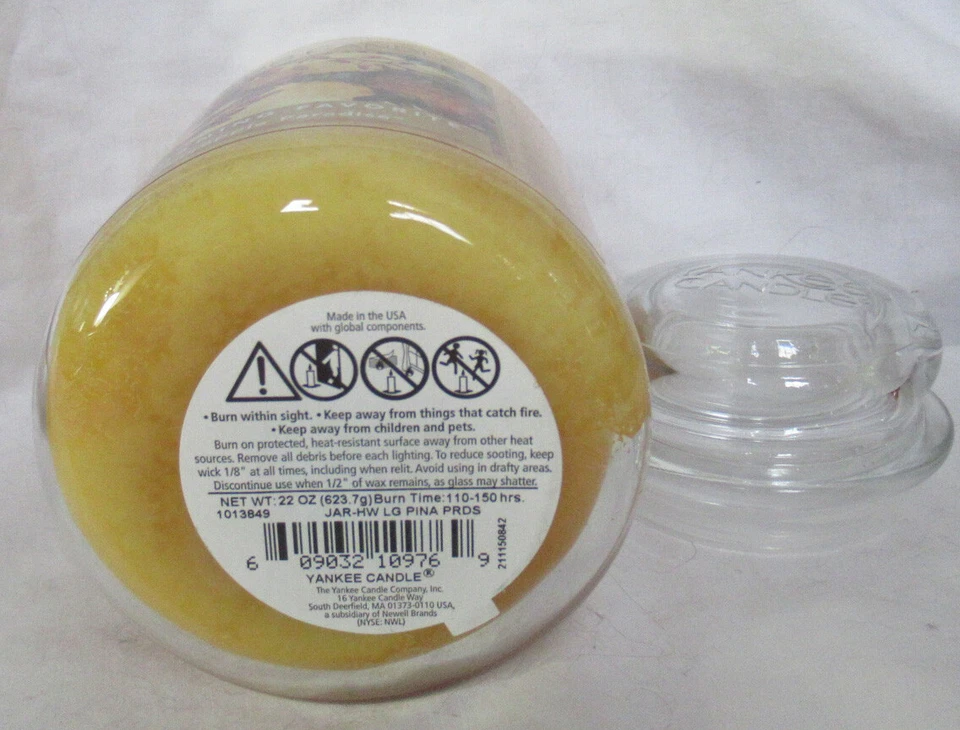 Yankee Candle Tarro Grande Vela 110-150hrs 22 oz PINEAPPLE PARADISE ret. favorito Foto 3 de 3