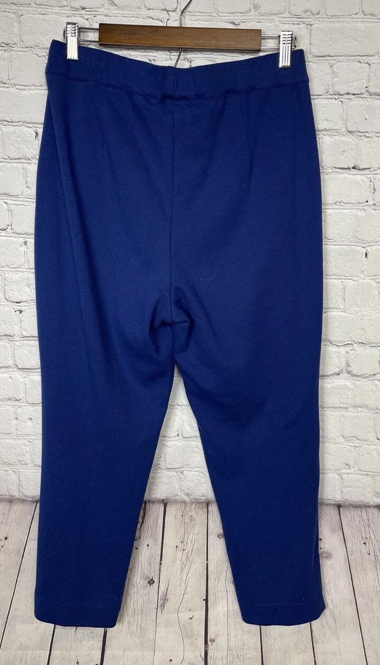 Bob Mackie Usable Art Pull On Azul Tejido Pantalones Cortos Cómodos Informales Talla S, Usados en Excelente Condición Foto 3 de 4