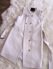 New Jcrew Belted Vest Italian Wool Sz 6 Vintage Champagne F3917 New