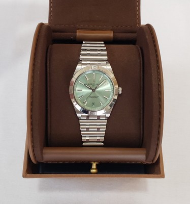 Breitling Chronomat 36mm Green Dial Steel Rouleaux Bracelet A10380 Box & Papers