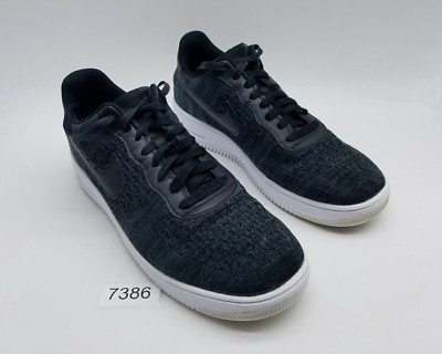 Nike Air Force Flyknit Men's Size 13 Sneakers Black *See