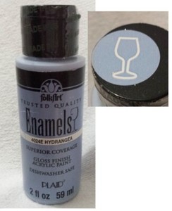 FolkArt Enamels Hydrangea Acrylic Paint 2oz 1 Bottle Powder 75%-80% Partial?