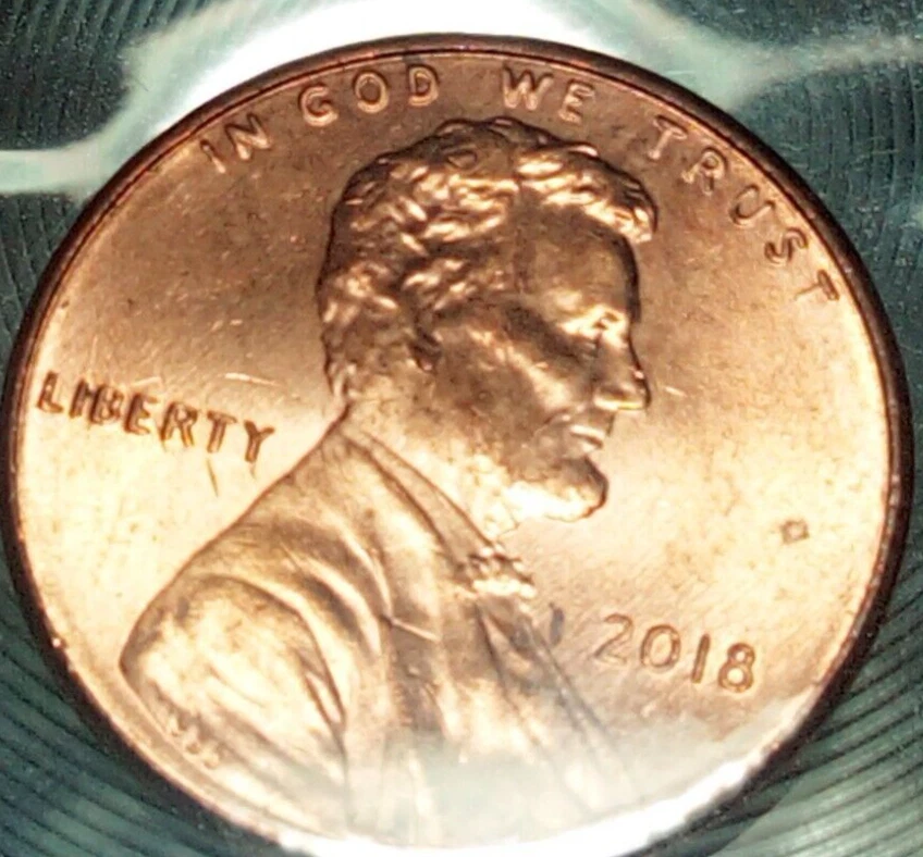 Mint Error Coin 2018 p Big Spiked Head Die Crack - Image 3 of 4