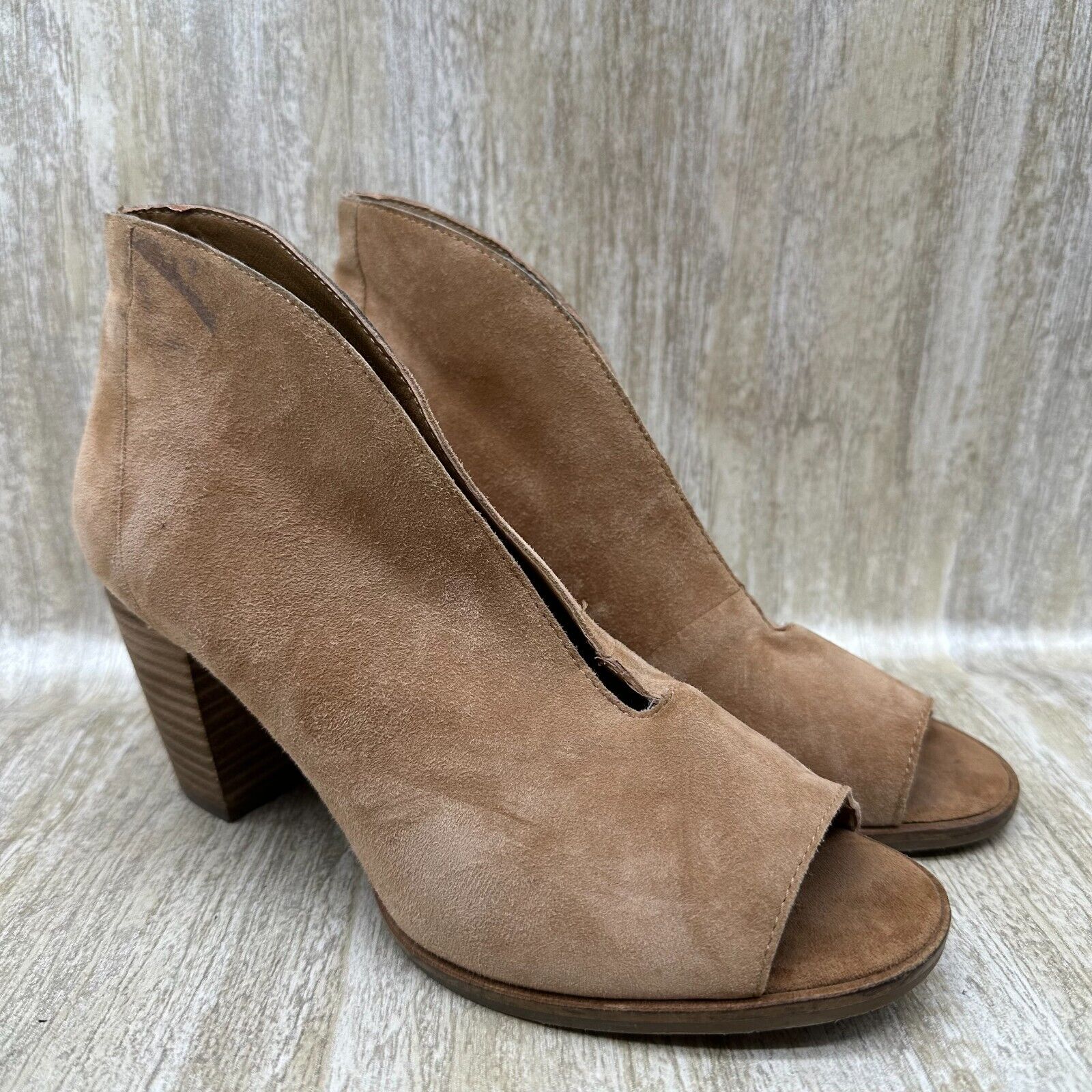Lucky Brand Joal Shooties Womens 6.5 Brown Suede … - image 2