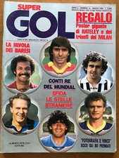 Rivista Super Goal 1985 Nr. 14 Conti re del Mundial Briegel Maradona Platini Jun