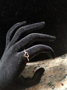 Authentic Open Heart Gold Plated Ring