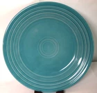 Fiesta Pottery 9" Luncheon Plate Turquoise #465 EC