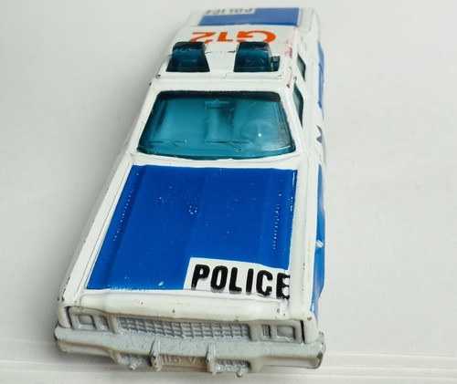 Vintage 1979 Matchbox Superfast No 10 Plymouth Gran Grand Fury Police G12 Cop - Picture 3 of 5