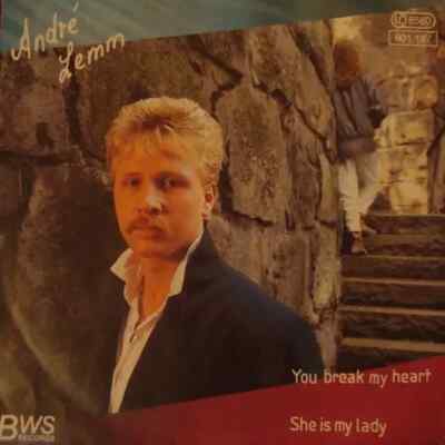 André Lemm You Break My Heart / She Is My Lady Vinyl Single 7inch NEAR MINT