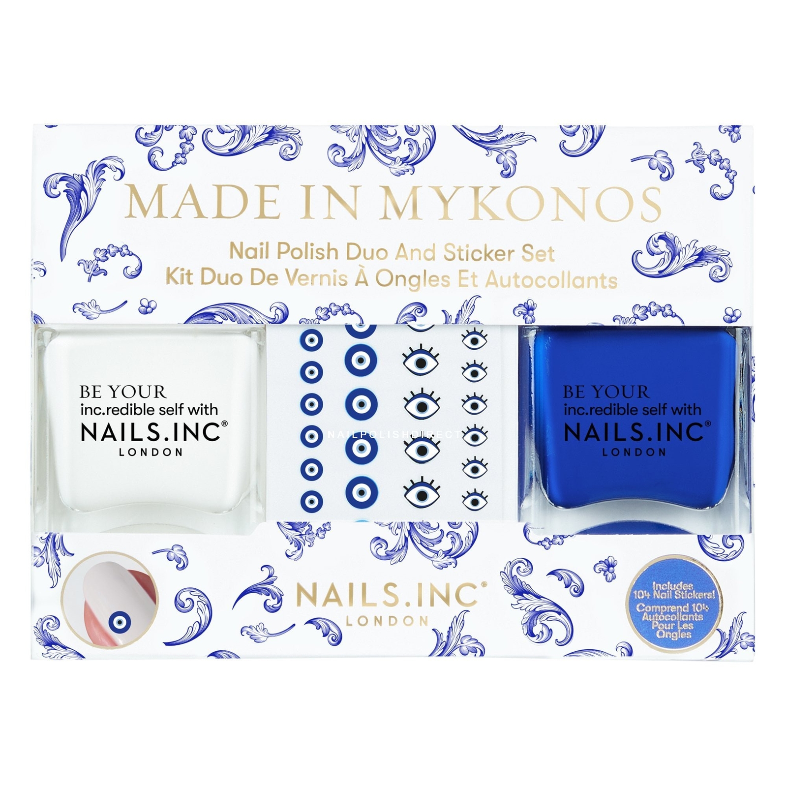 Nails Inc Nails Inc Nail Polish Duo Set - Made In Mykonos (2 X 14ml)