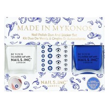 Image of Nails Inc Nails Inc Nail Polish Duo Set - Made In Mykonos (2 X 14ml)