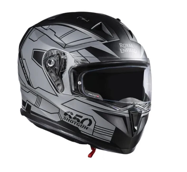 ROYAL ENFIELD METTLE FULL FACE HELMET - GREY - Image 2 of 4
