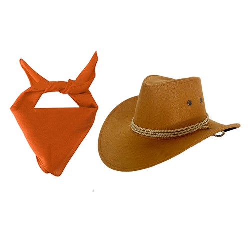 Girls Boys Cowgirl Set Unisex Outfit Accessory Cowboy Costume Children Bandanna - Picture 10 of 16