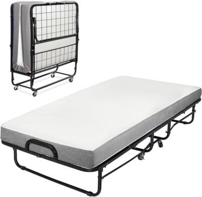 Milliard Diplomat Gästeklappbett mit 12,5 cm starker luxuriöser Memory Foam matt