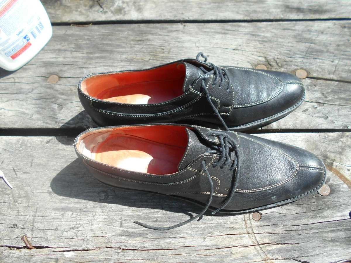 Beaux mocassins Manfield cuir noir femme t 39 1 2 BE semelles