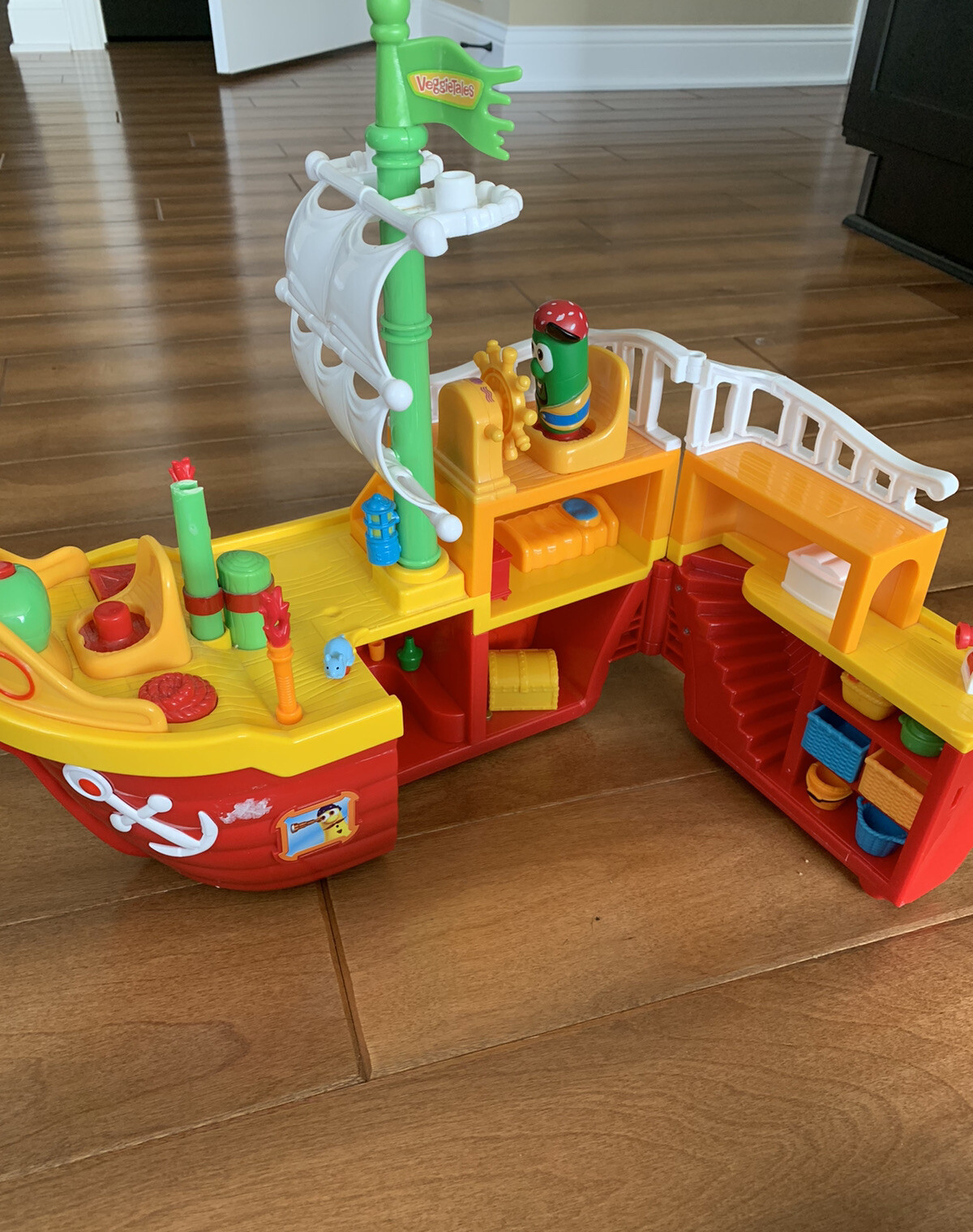 veggietales pirate ship toy