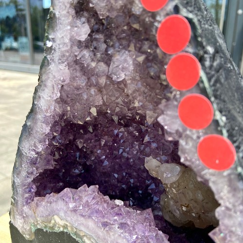 12.2LB Natural Amethyst Geode Quartz Crystal Cluster Cathedral Energy healing - 第 8/16 張圖片