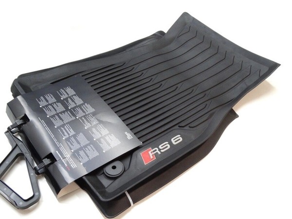 Original Audi RS6 C8 4K Gummimatten GummifußMatten Vorne 4K1061501A 041-image