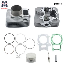 For Honda Recon 250 TRX250TE/TM 12200-HM8-305 Cylinder Head Piston Kit 2002-2014