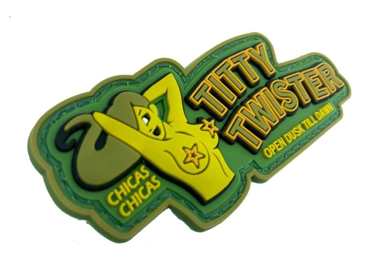 Écusson PVC "Titty Twister Chica" - Pour équipement Tactique Airsoft/paintball, Dimensions 95x40 Mm, Velcro - 4
