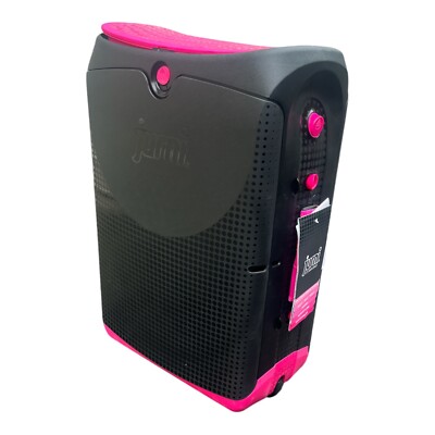 Jurni Pink / Black Hard Case Sit On Travel Suitcase NEW Open Box Trunki Rare