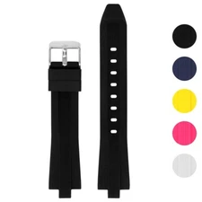 StrapsCo Silicone Rubber Watch Band Strap for Michael Kors Mini Dylan