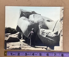 Antique Egyptian Photo - Thebes  Ramses I Statue