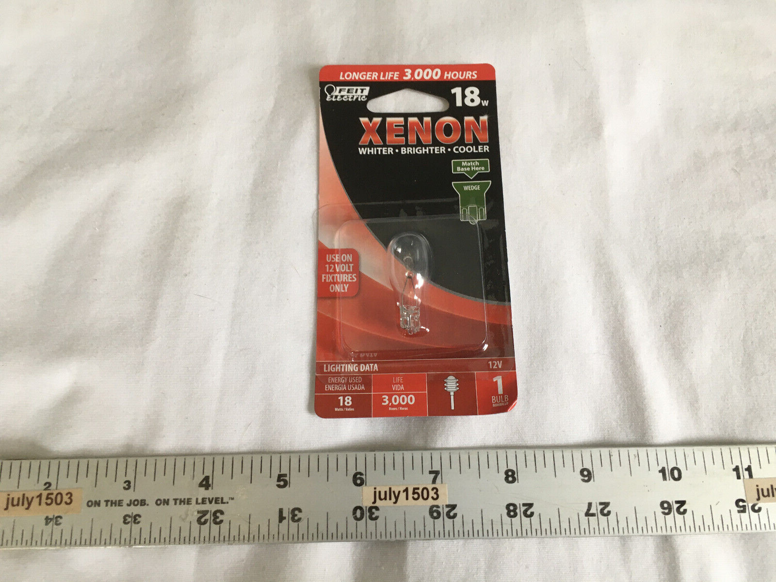 (1) NEW Feit Electric Xenon 18W Bulb - Wedge Base - 12V - BP18XN-12