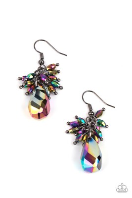Paparazzi Jewlery Well Versed in Sparkle - Multi - Oil Spill Earrings