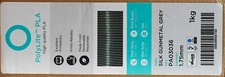 Polymaker Silk PLA Filament Gunmetal Grey 1kg 1.75mm - NEW