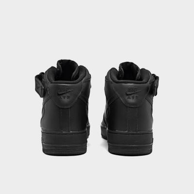 Nike Air Force 1 Mid '07 All Triple Black Blackout Retro Classic Nike Air Force 1 Mid '07 All Triple Black Blackout Retro Classic