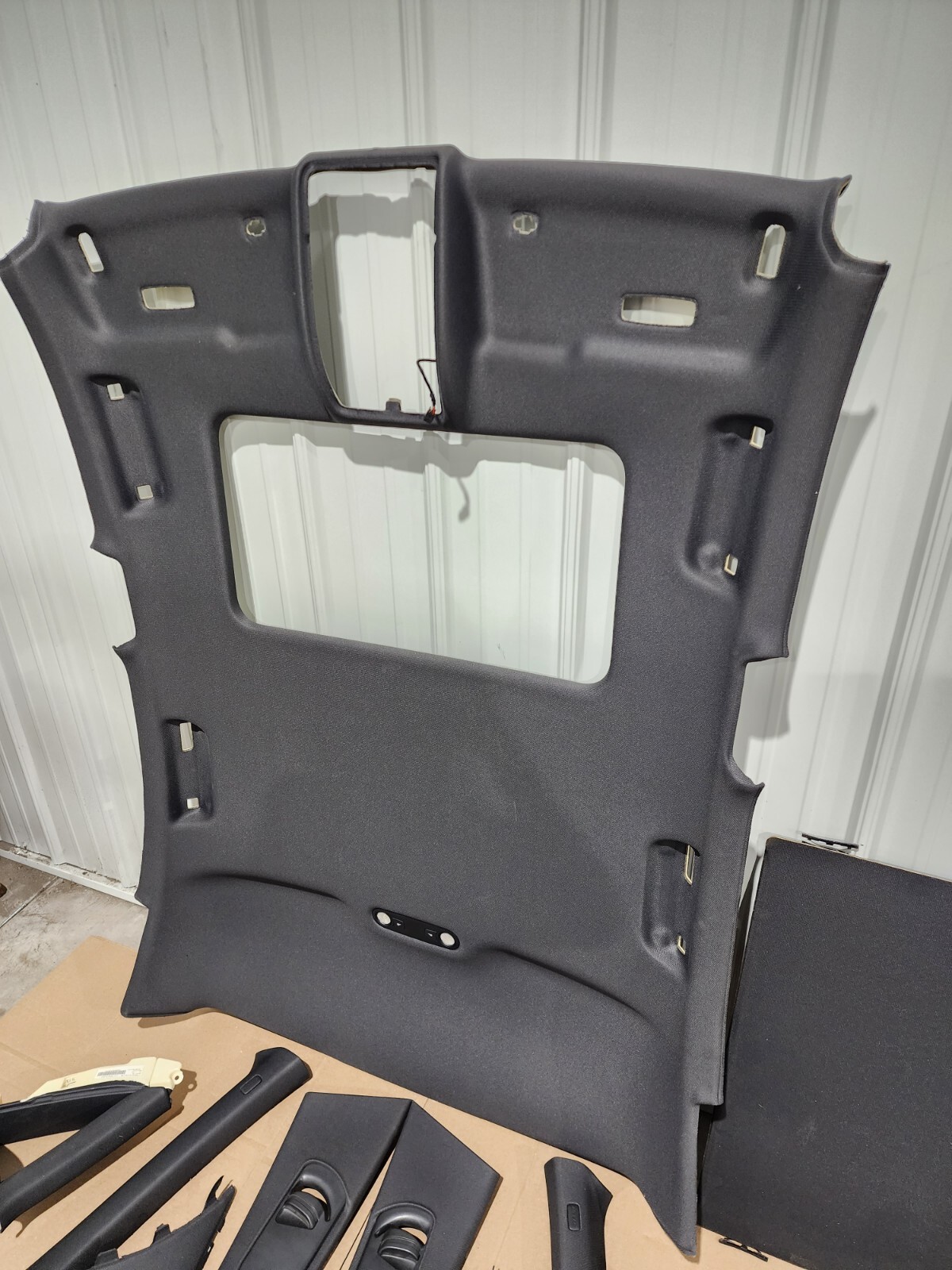 20092016 AUDI S4 A4 HEADLINER PILLAR VISOR TRIM SWAP KIT SET BLACK