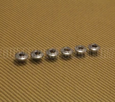 TK-8901-010 Set of 6 Chrome Plastic Guitar Tuner Bushings