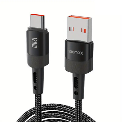 Slabo USB-C Ladekabel Für UMIDIGI A7 Pro/S5 Pro – 1 M, USB 3.0, Schwarz, Für Datenübertragung & Laden