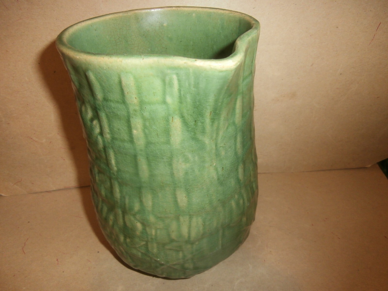 Vintage Green McCoy ? Pottery Yellowware Milk Water Pitcher eBay
