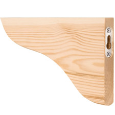 Single Durable Elegant Timber Wooden Shelf Bracket – Reliable & Decorative