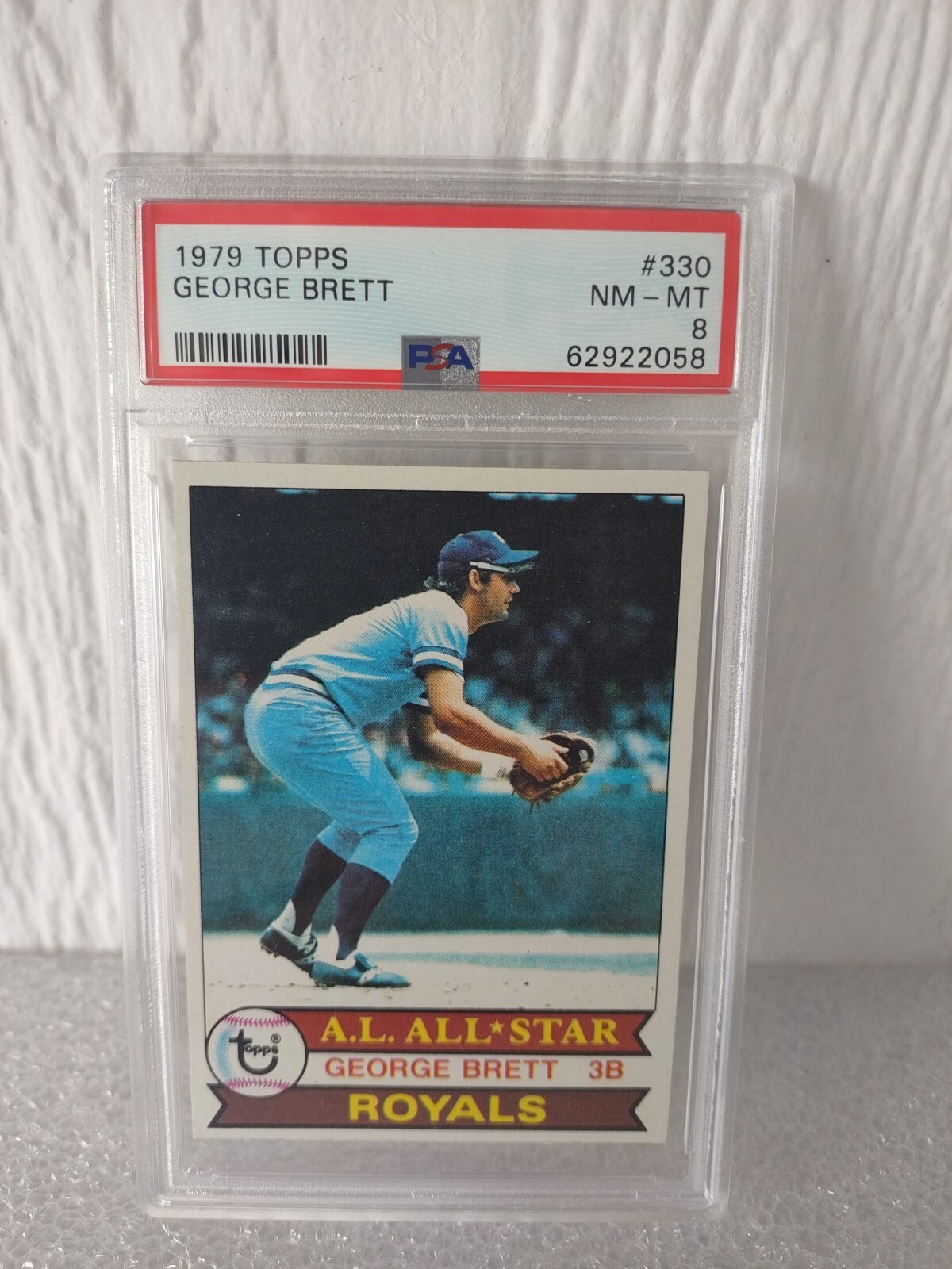 1979 TOPPS BASEBALL #330 GEORGE BRETT "KANSAS CITY ROYALS" HOF PSA 8 ⚾⚾