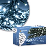 The Christmas Workshop 960 Led Chaser Cluster String Lights Bright White The Christmas Workshop 960 Led Chaser Cluster String Lights Bright White