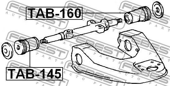 TAB-160 FEBEST Control Arm-/Trailing Arm Bush for ,TOYOTA